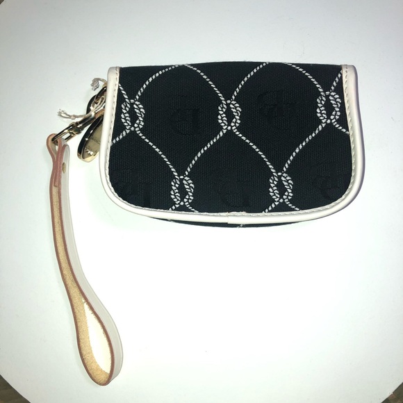 Vintage Dooney & Bourke Wristlet Black/White Nautical - Picture 4 of 8